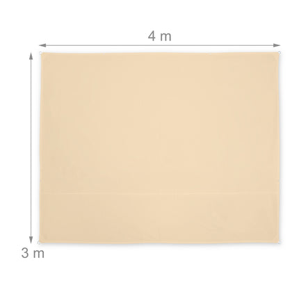 Sun sail rectangular white