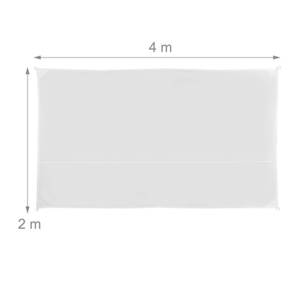 Sun sail rectangular white
