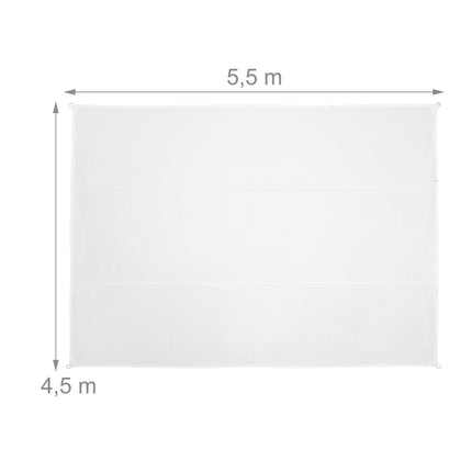 Sun sail rectangular white