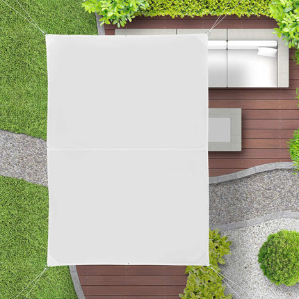 Sun sail rectangular white