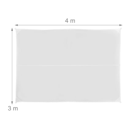 Sun sail rectangular white