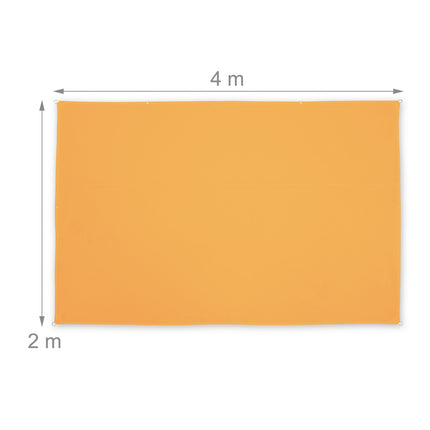 Sun sail rectangular yellow