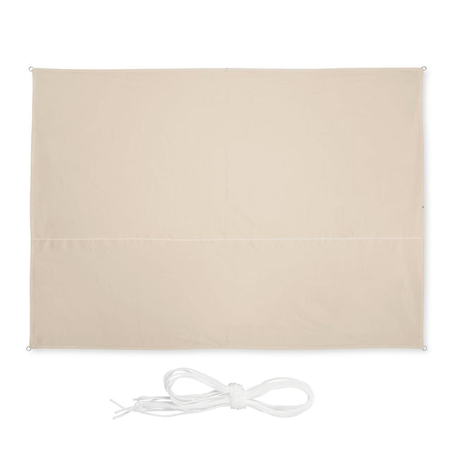 Sun sail rectangular yellow