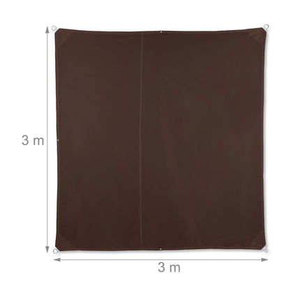 Sun sail square brown