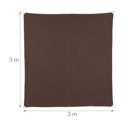 Sun sail square brown