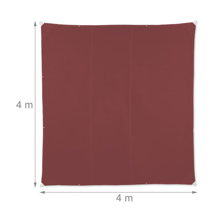 Sun sail square maroon