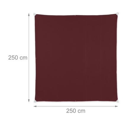 Sun sail square maroon