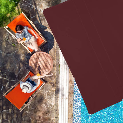 Sun sail square maroon