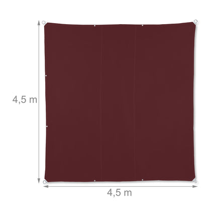 Sun sail square maroon