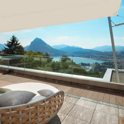 Sun sail trapezoidal beige