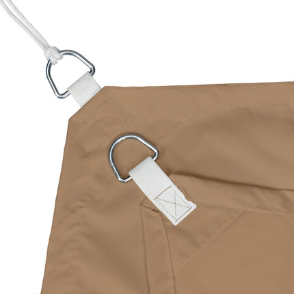 Sun sail trapezoidal coffee brown