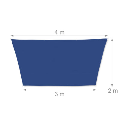 Sun sail trapezoidal dark blue