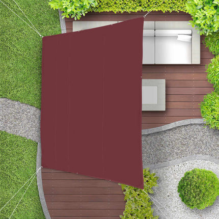 Sun sail trapezoidal maroon