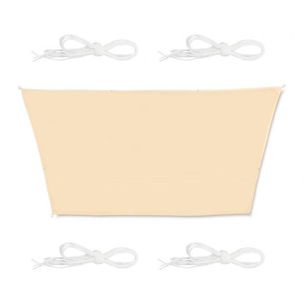 Sun sail trapezoidal white