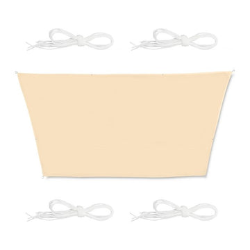 Sun sail trapezoidal white