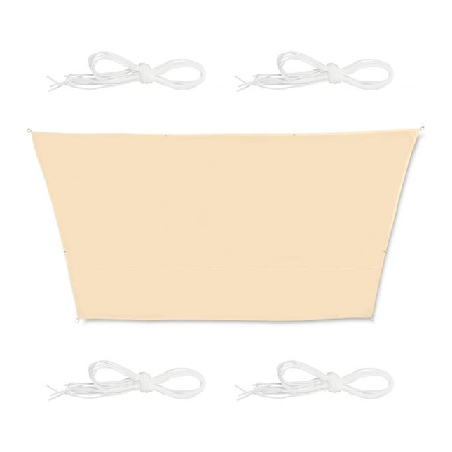 Sun sail trapezoidal white
