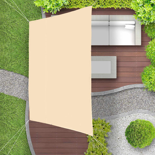 Sun sail trapezoidal white
