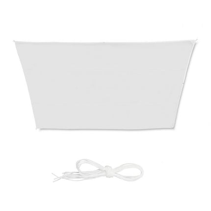 Sun sail trapezoidal white