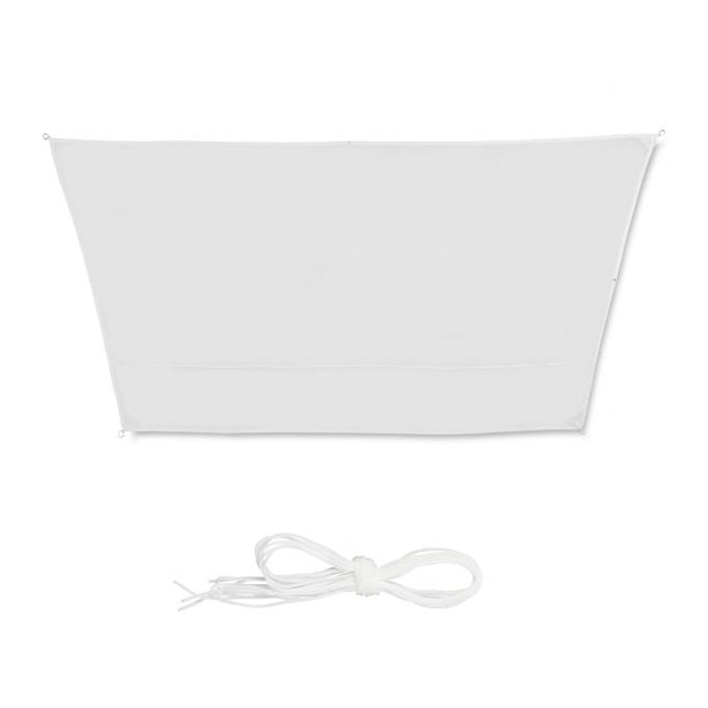 Sun sail trapezoidal white