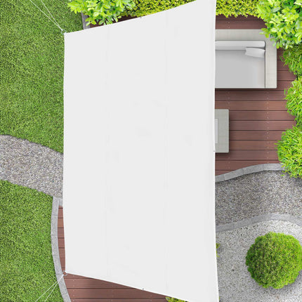 Sun sail trapezoidal white