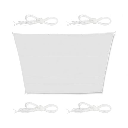 Sun sail trapezoidal white