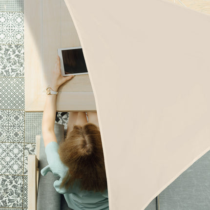 Sun sail triangular beige