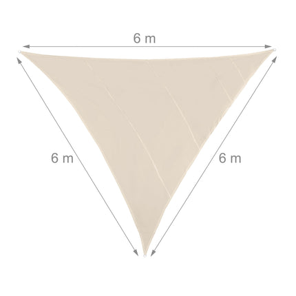 Sun sail triangular beige