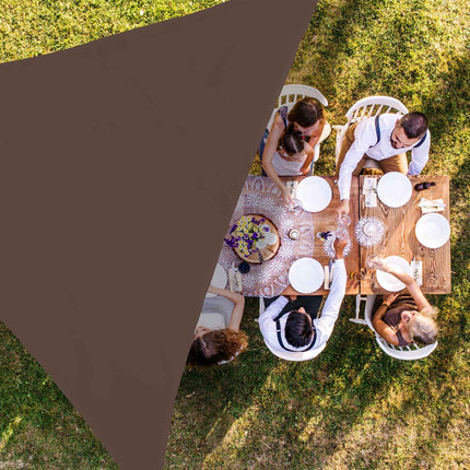 Sun sail triangular brown
