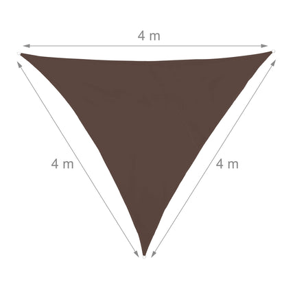 Sun sail triangular brown