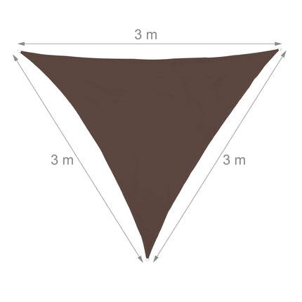 Sun sail triangular brown