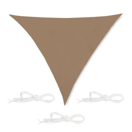 Sun sail triangular coffee brown