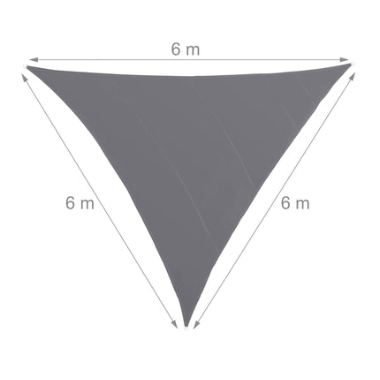 Sun sail triangular grey