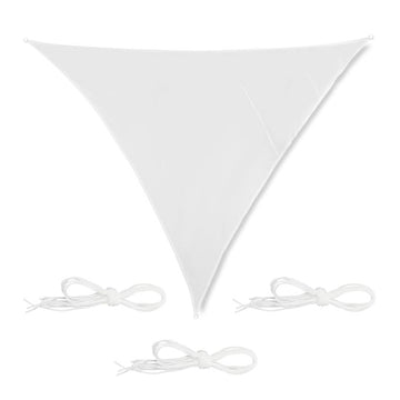 Sun sail triangular white