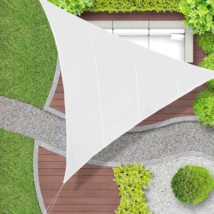 Sun sail triangular white