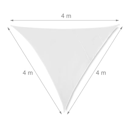 Sun sail triangular white