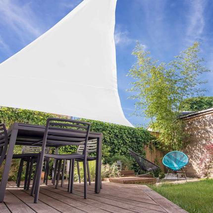Sun sail triangular white