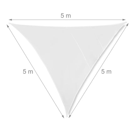 Sun sail triangular white