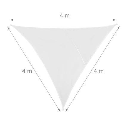 Sun sail triangular white