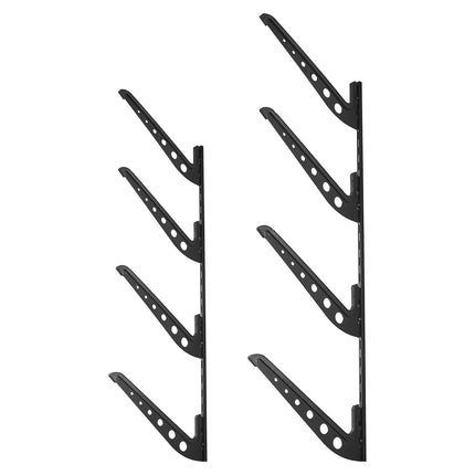 Surfboard Wall Mount Rack, 4-Tier Horizontal Adjustable