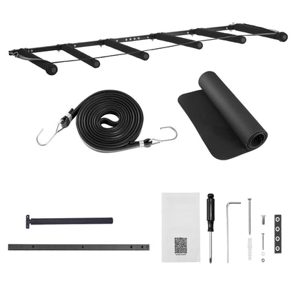 Surfboard Wall Mount Rack, 5-Tier Adjustable Padded