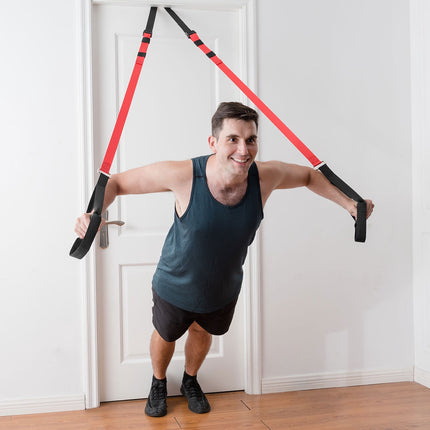 Suspension Trainer Straps, Adjustable 57–79 in, 400 lb