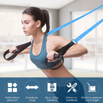 Suspension Training Straps, Adjustable 400 lb, Carry Bag