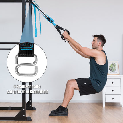 Suspension Training Straps, Adjustable 400 lb, Carry Bag