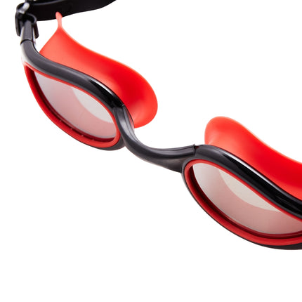 Swimming Goggles, Black/Red, Anti-Fog, UV Protection