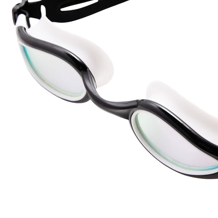 Swimming Goggles, Black/White, Anti-Fog, UV Protection