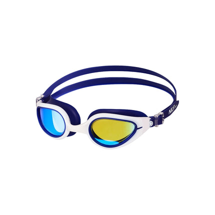Swimming Goggles, Blue/White, Anti-Fog, UV Protection
