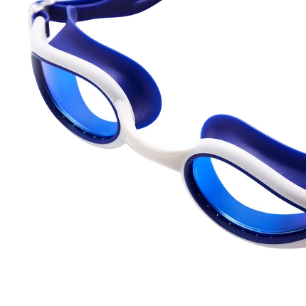 Swimming Goggles, Blue/White, Anti-Fog, UV Protection