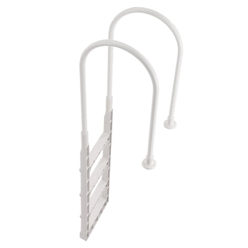 Swimming Pool Ladder, 4-Step Double Handrails, 300 lb