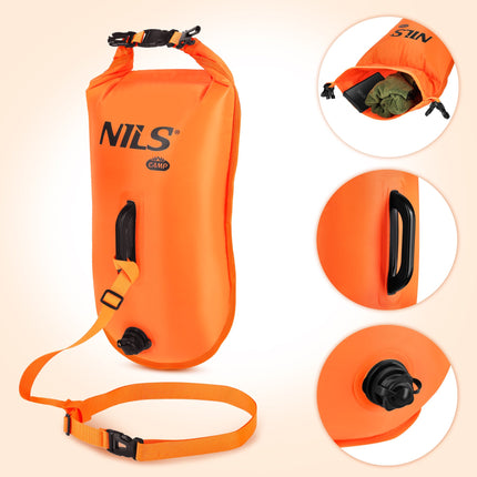 Swimming Safety Buoy With 28L Dry Bag, Backpack