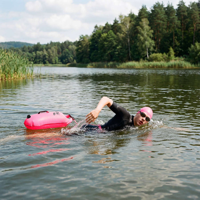 Swimming Safety Buoy With 28L Dry Bag, Backpack